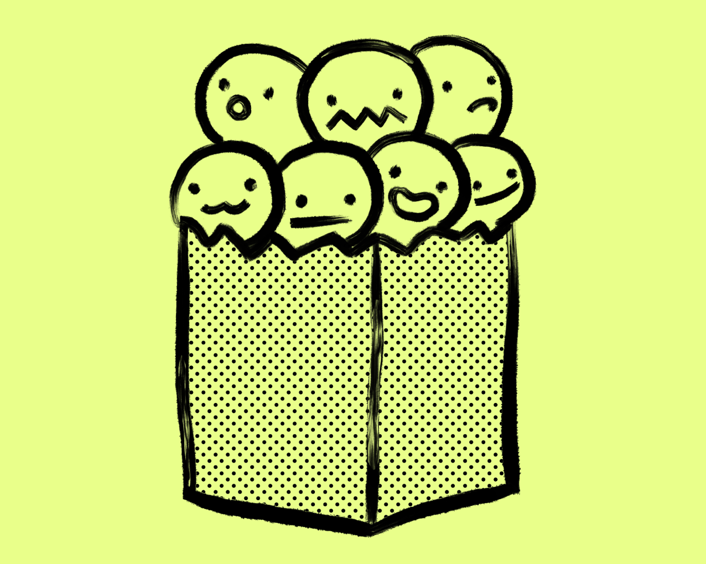 A bag full of various emotions